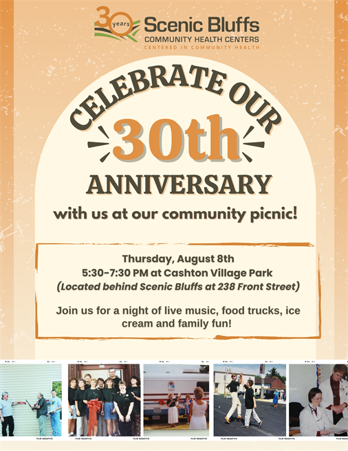 Celebrate with us: Scenic Bluffs’ 30th Anniversary Community Picnic